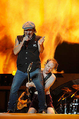 Angus Young and Brian Jonhson